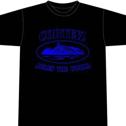 Corteiz Alcatraz T-Shirt Black Blue